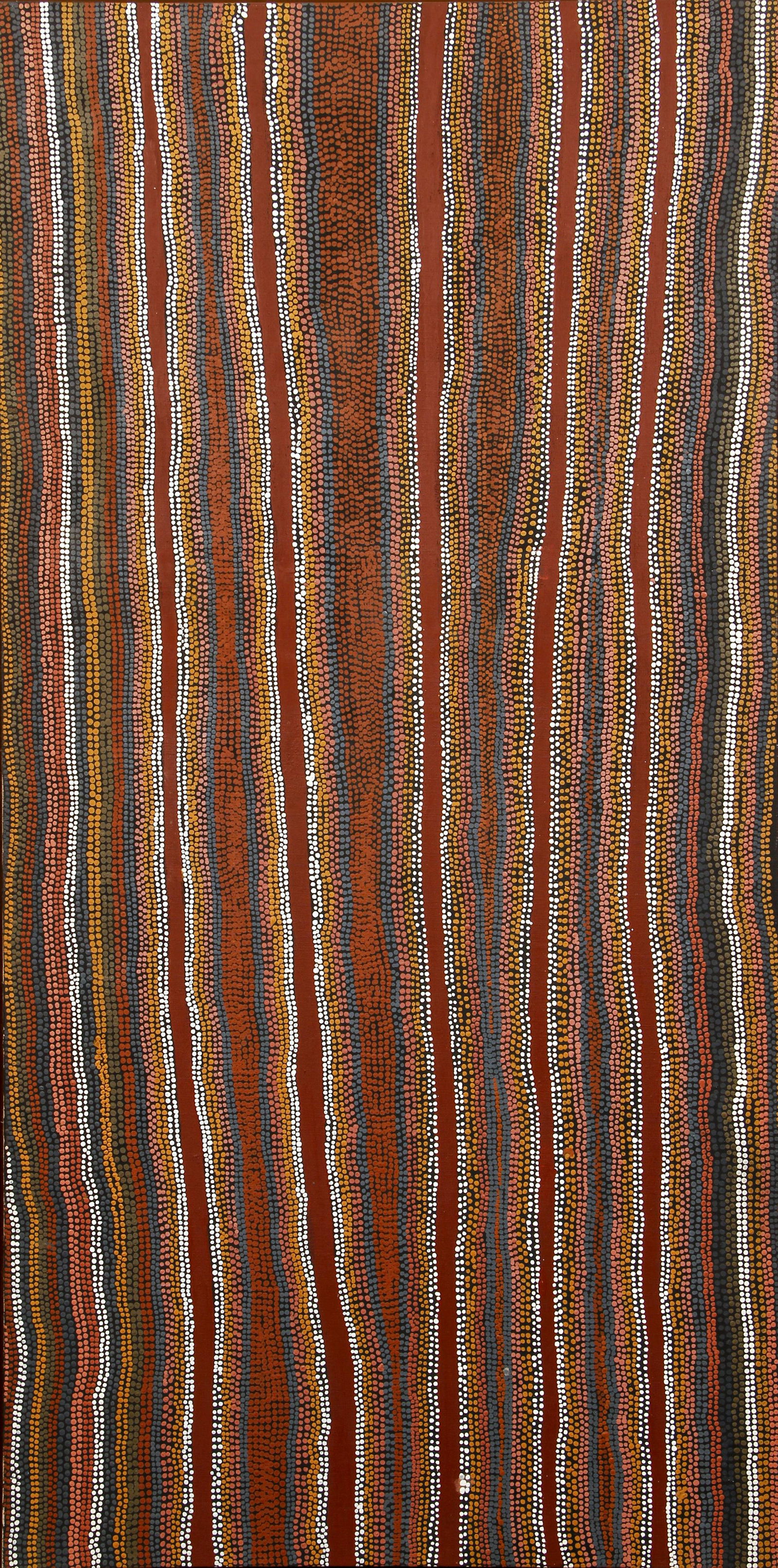Benny Tjapaltjarri 1988 painting  The Swamp at Kintore (1 of 5)