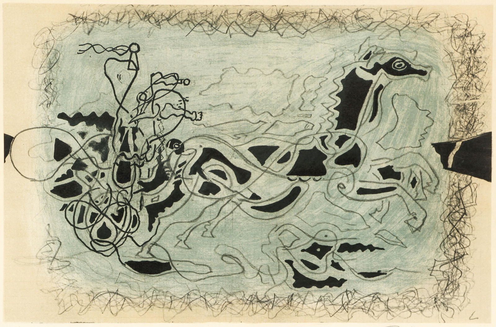 Georges Braque Le Char Bleu signed Lithograph (1 of 6)