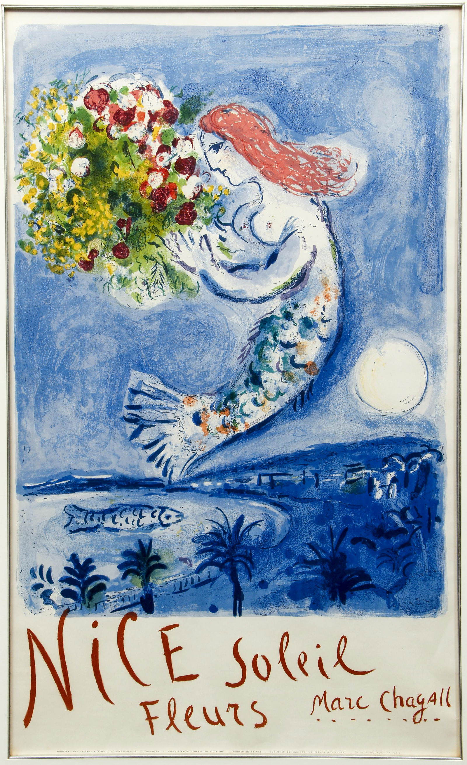 Marc Chagall Bay of Angels Nice Soleil Fleurs Poster (1 of 5)