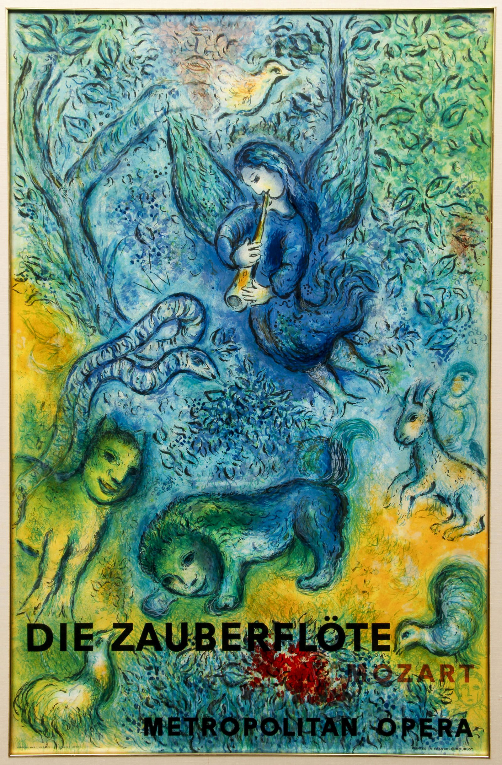 Marc Chagall The Magic Flute Zauberflote Poster 1967 (1 of 5)