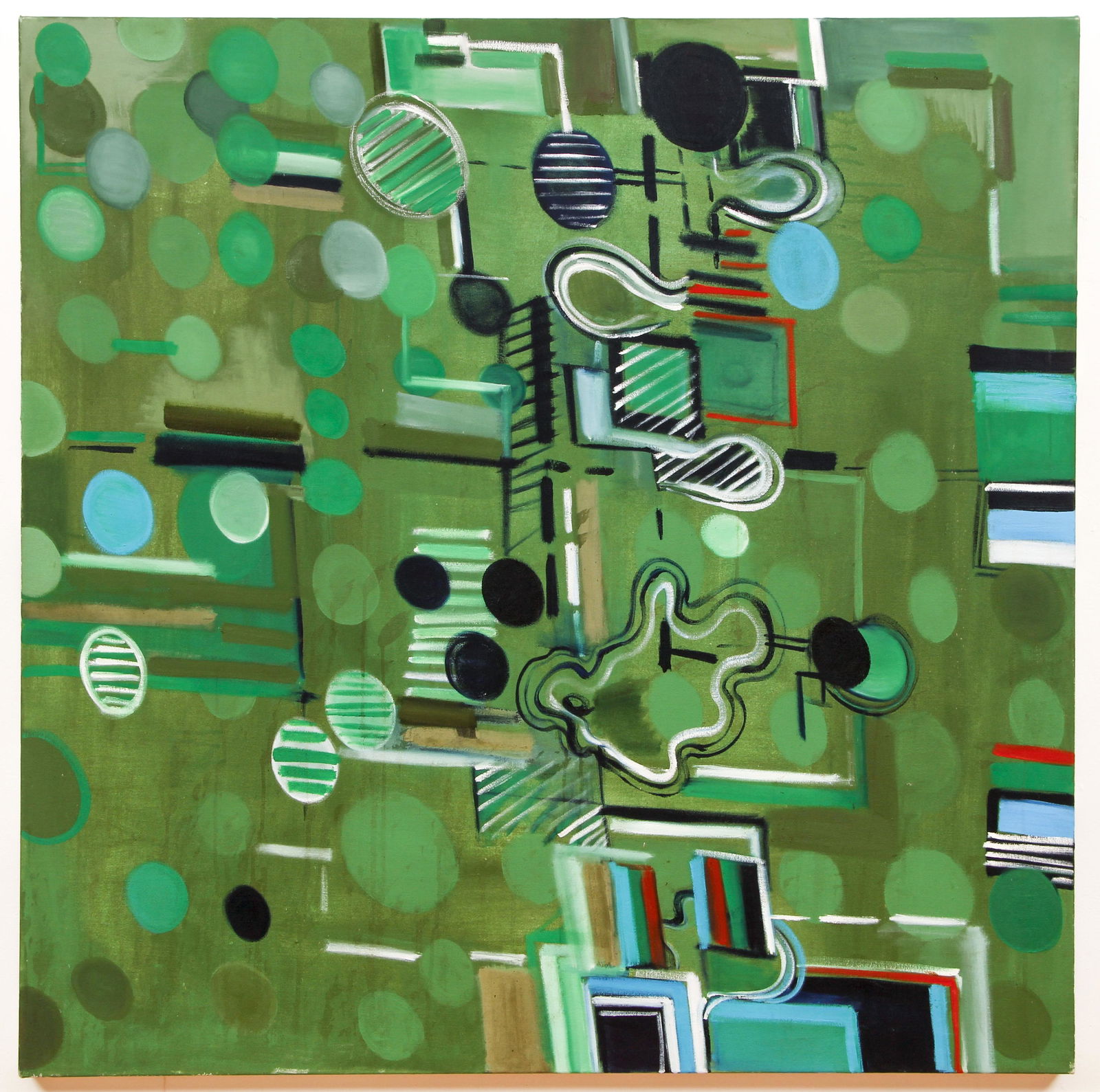 Lydia Dona 1987 painting MOLECULAR MODELS AND FIELDS OF (1 of 4)