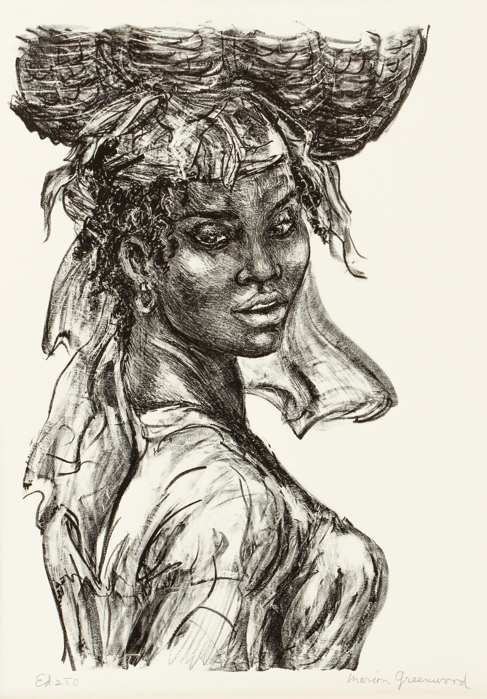 Marion Greenwood Haitian Girl Signed Litho AAA (1 of 6)