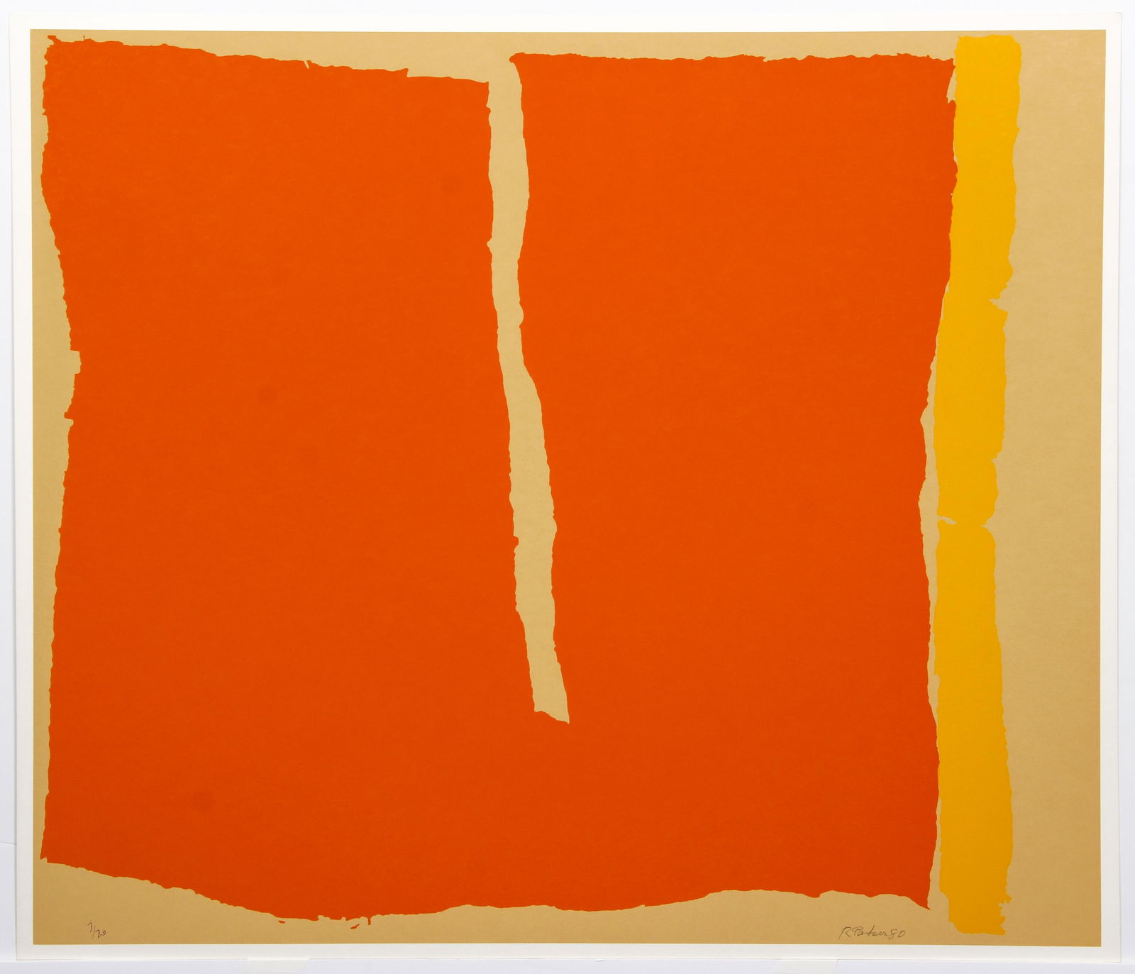 Ray Parker Philips Orange 1980 Silkscreen Signed (1 of 4)