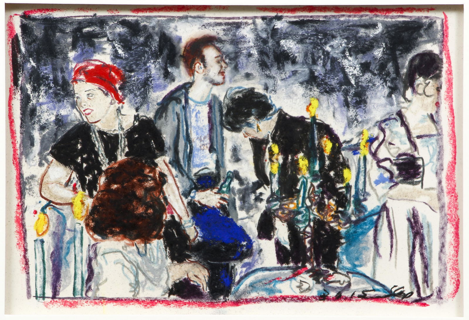 Billy Sullivan 1986 pastel Palladium VII (1 of 4)