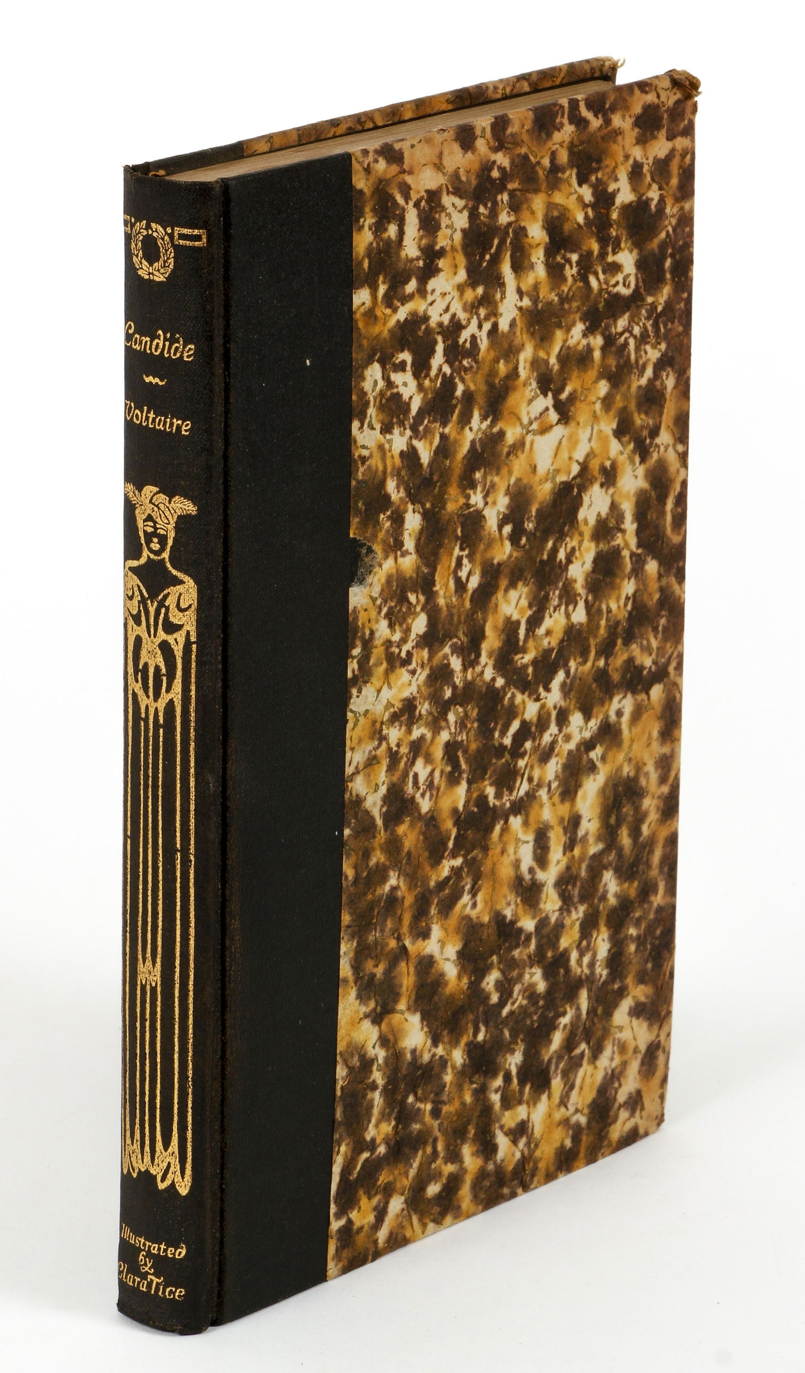 Voltaire Candide illustr Clara Tice 1/1000 color: Voltaire, illustrated by Clara Tice, Part I Candide, or All for the Best, 1927, number 310 of 1000 copies, with 10 hand colored erotic etchings by Clara Tice, exact reprint of the earliest English tex