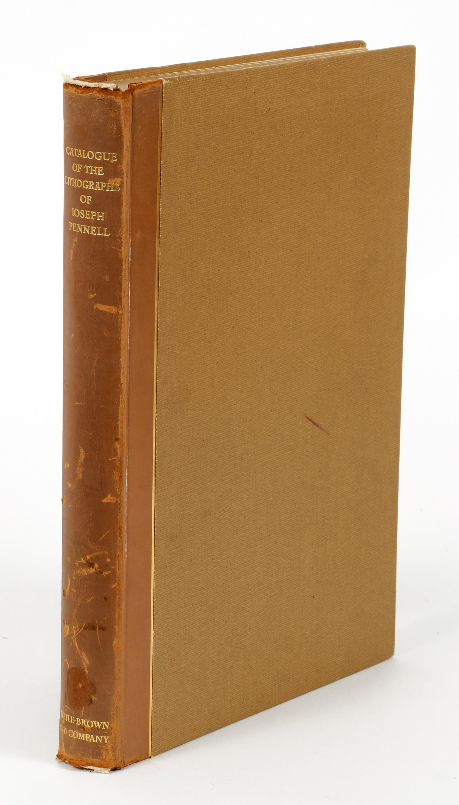 Louis Wuerth Lithographs of Joseph Pennell 1931: (Pennell, Joseph), Wuerth, Louis A., Catalogue of the Lithographs of Joseph Pennell, 1931, First edition, number 260 of 425 copies, Little, Brown and Co., hardcover, 4to., original leather-backed boar