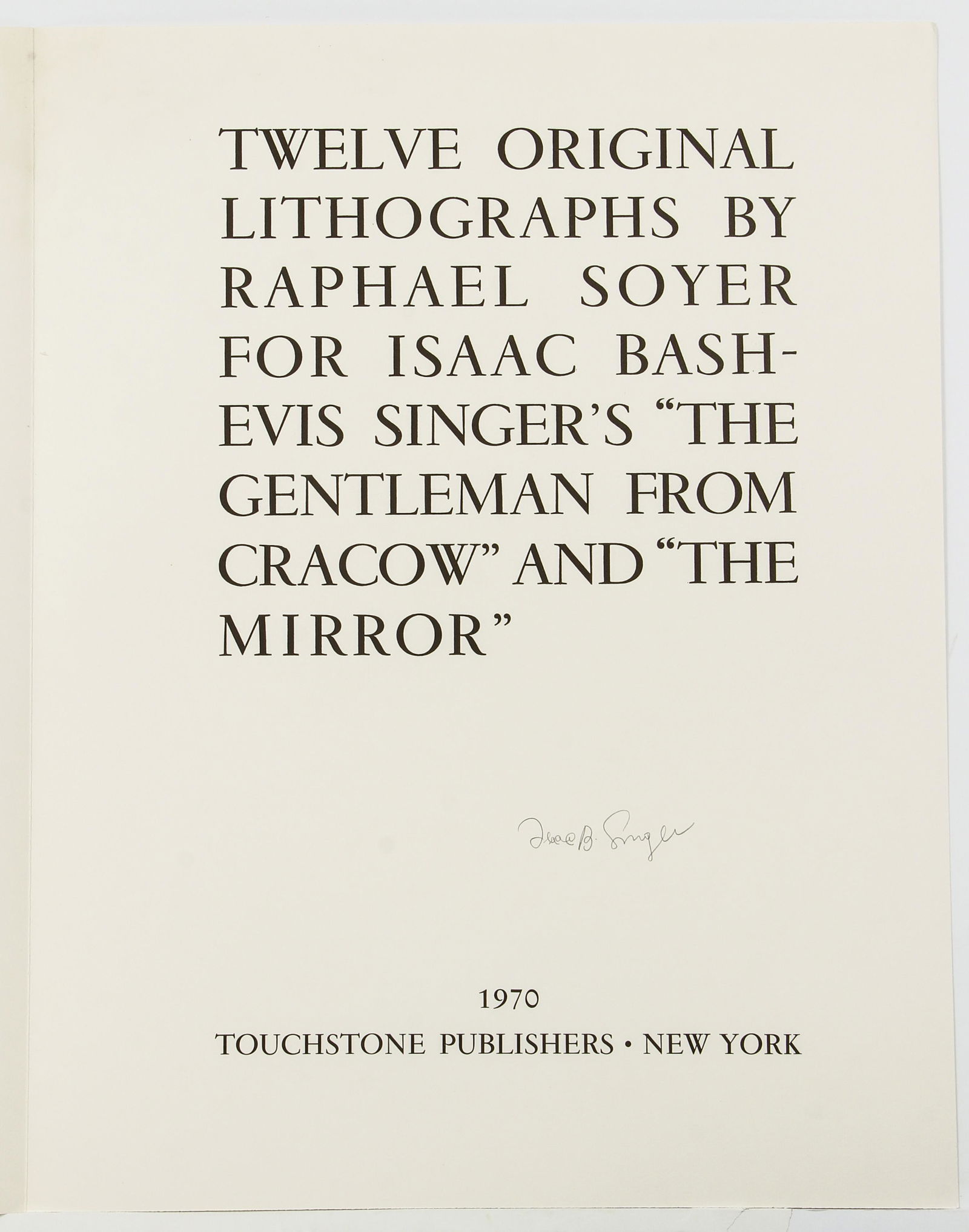 Raphael Soyer Gentleman from Cracow Portfolio 12 lithos (1 of 15)