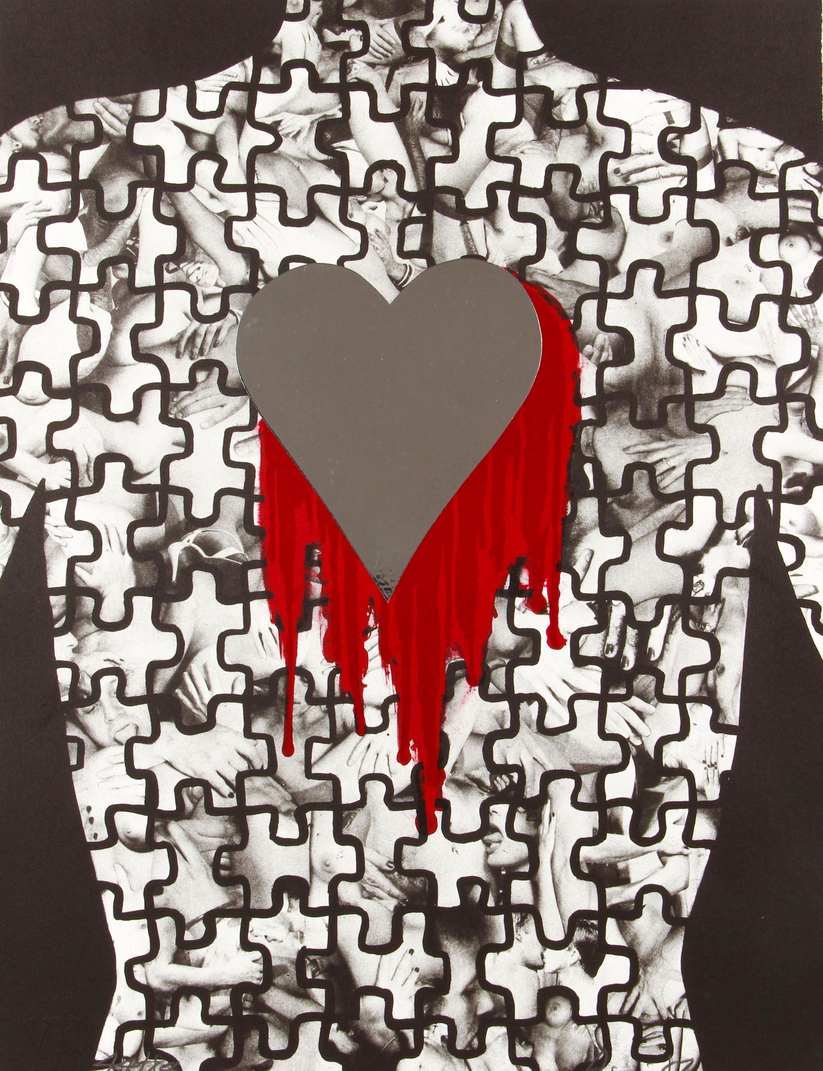 Vito Acconci 1987 orig litho Thou Shalt not Commit (1 of 5)