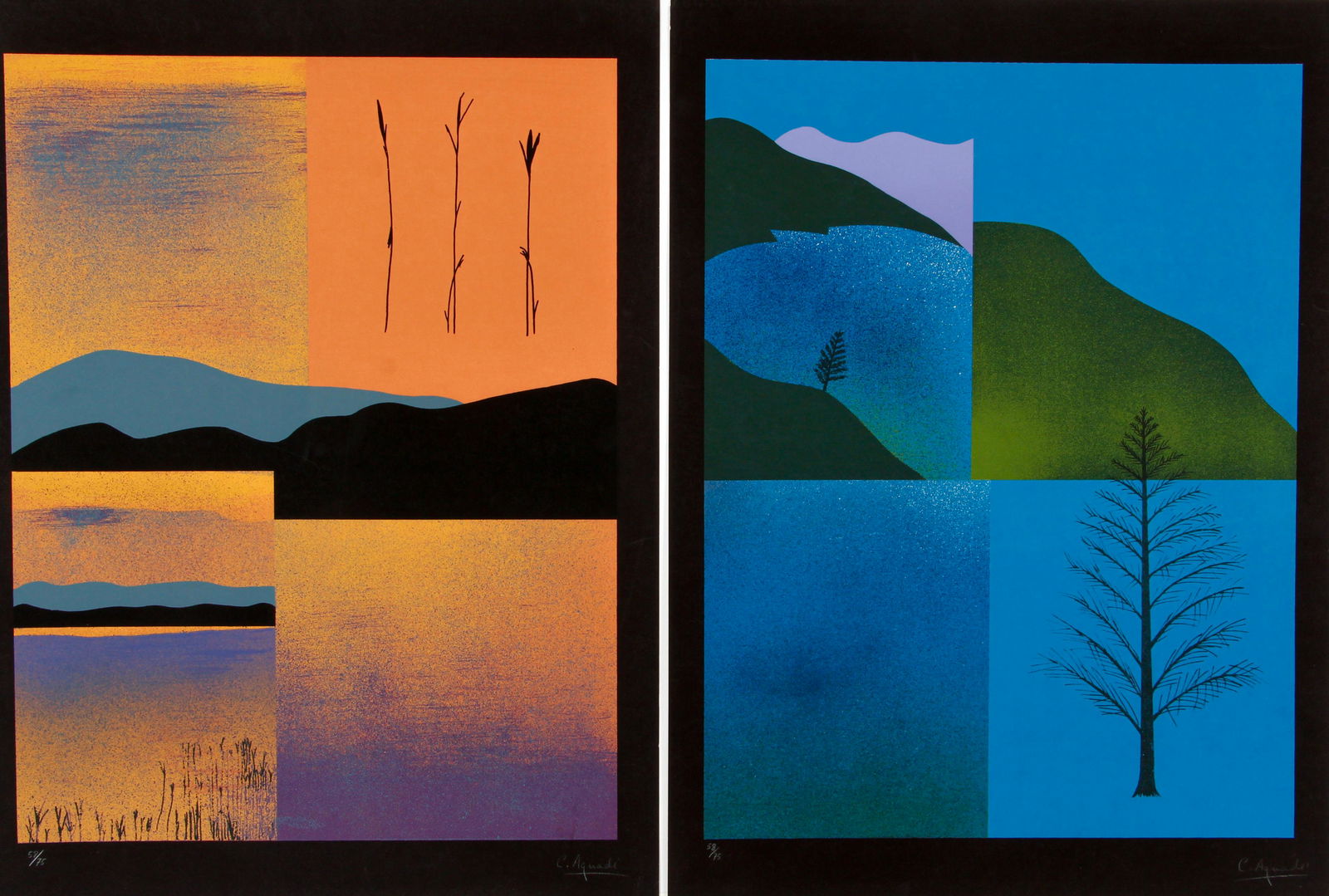 2 Carme Aguade orig serigraphs Analitica portfolio (1 of 10)