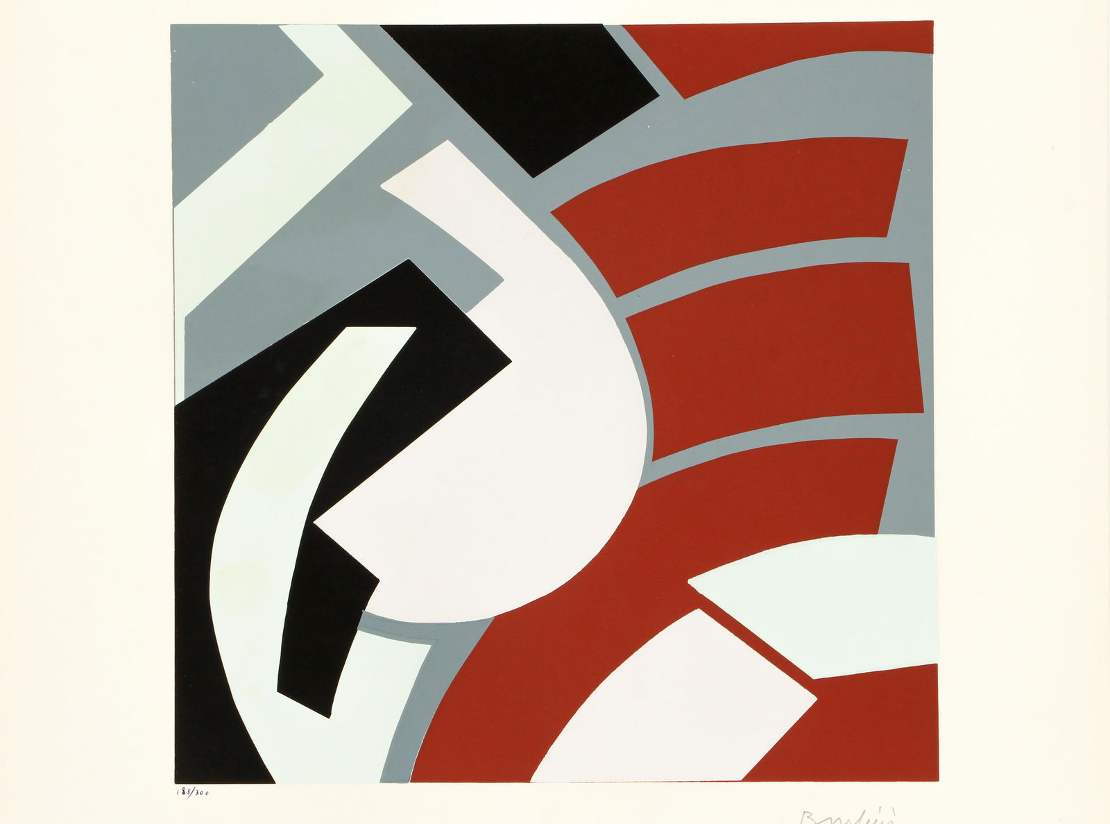 Silvano Bozzolini Abstract Screenprint Signed (1 of 5)