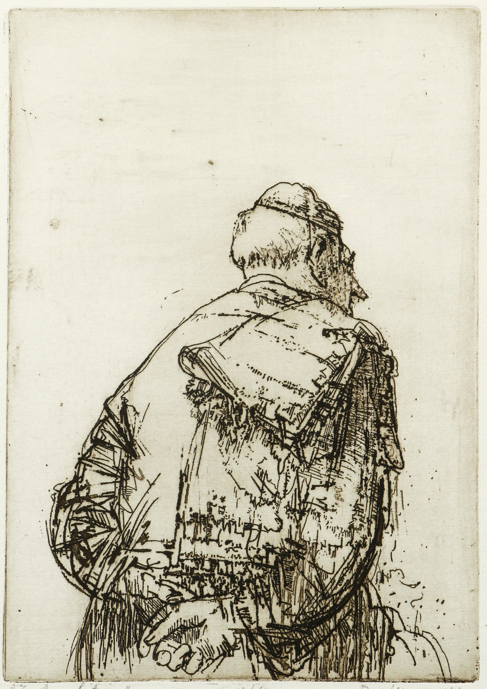 Harvey Breverman pair of Signed Etchings Contemplation (1 of 6)