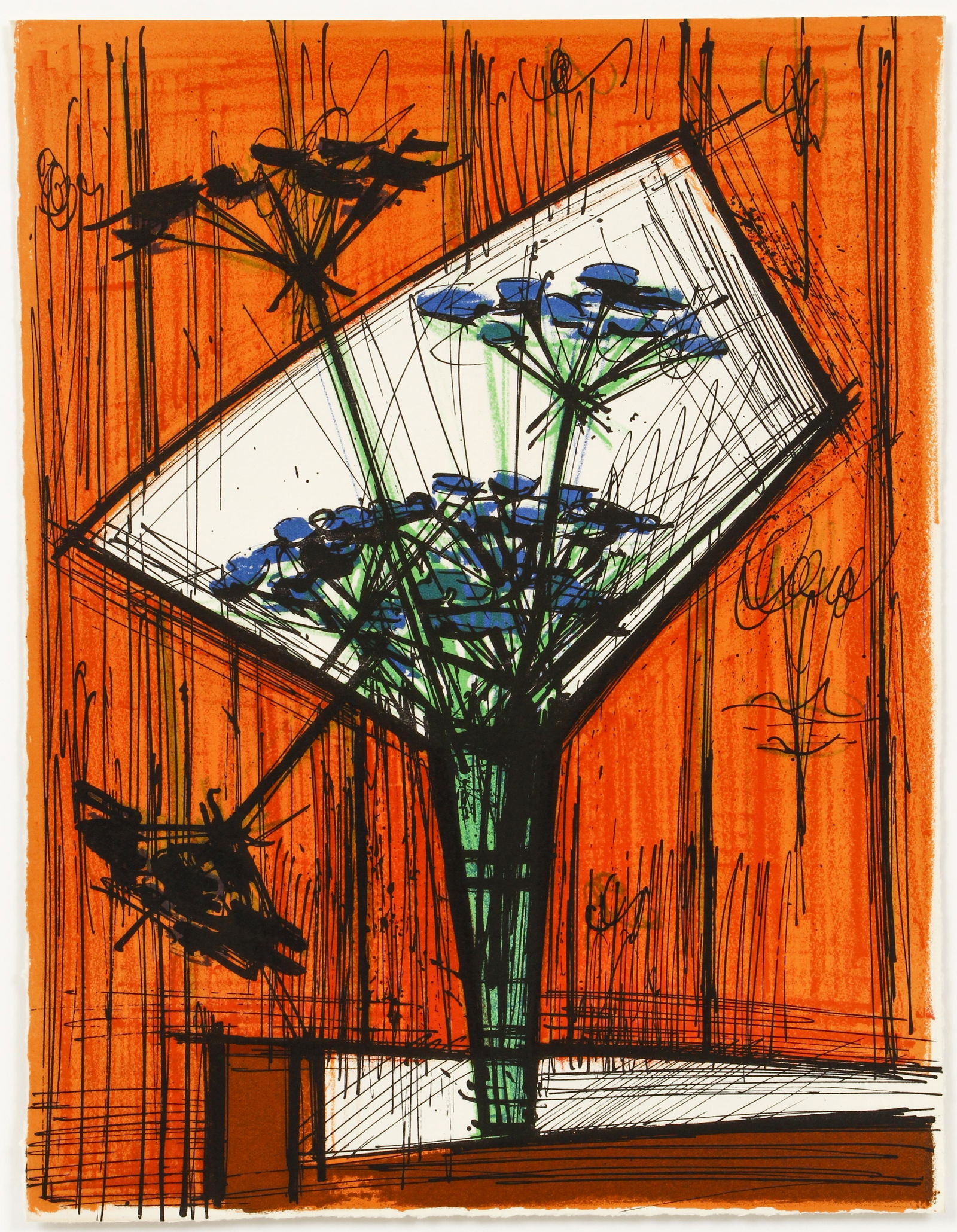 Bernard Buffet 1972 orig litho Les Ombelles (1 of 4)