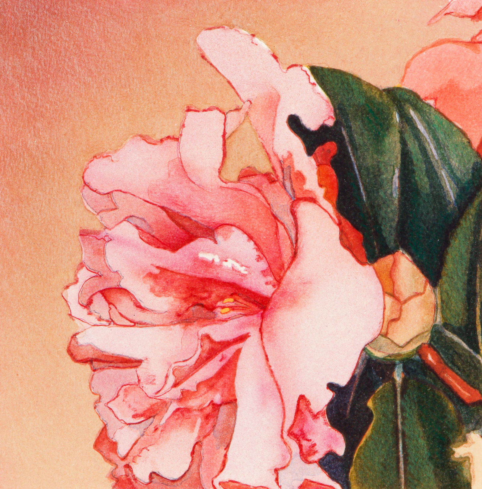 Gary Bukovnik 1998 orig litho Begonia (1 of 5)