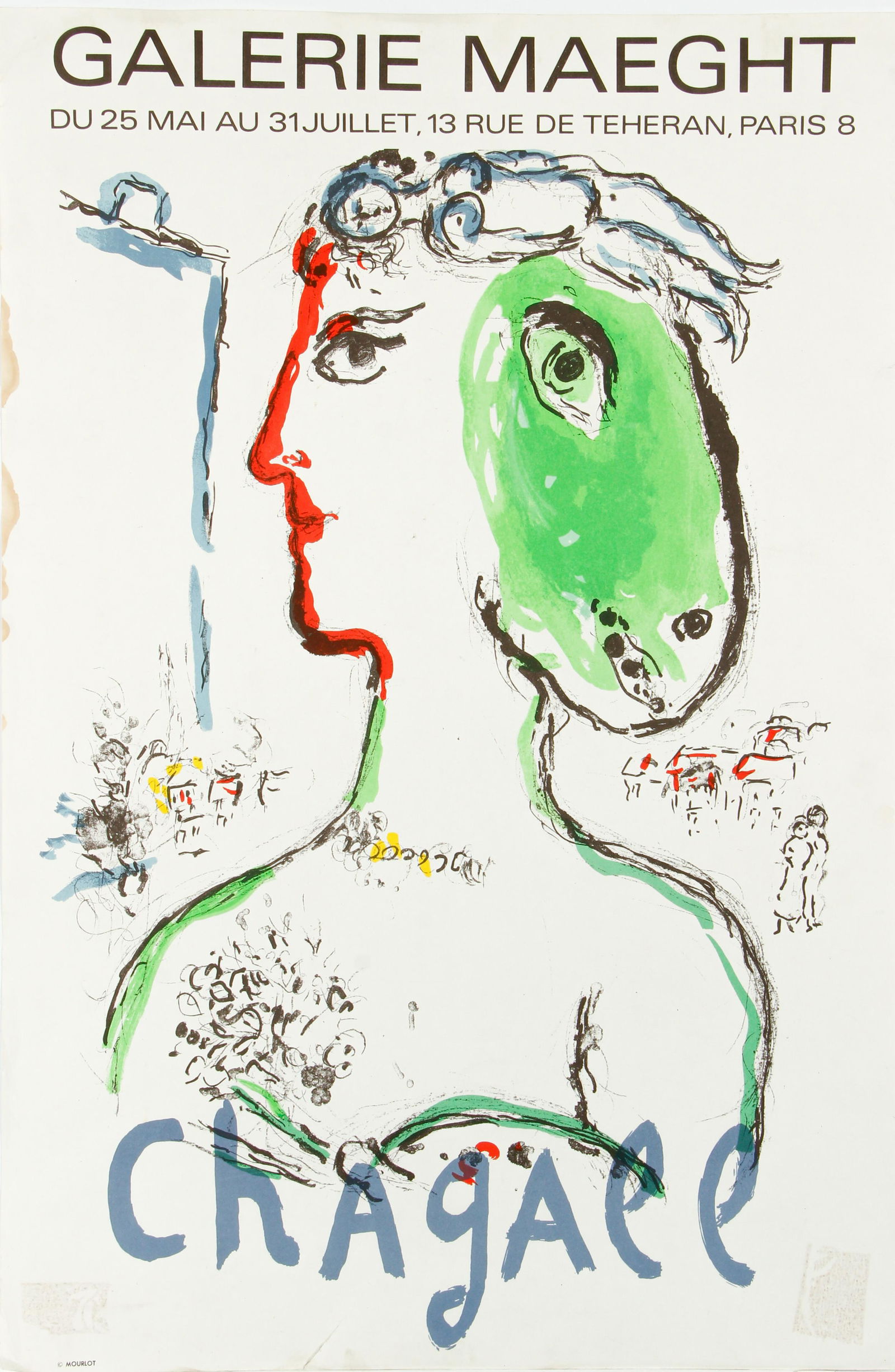 Marc Chagall Artist as Phoenix 1972 Poster (1 of 4)