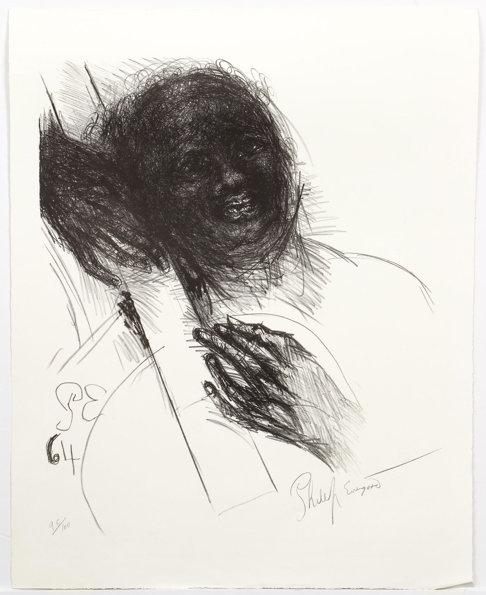 Philip Evergood Joyous Song Lithograph Signed (1 of 4)