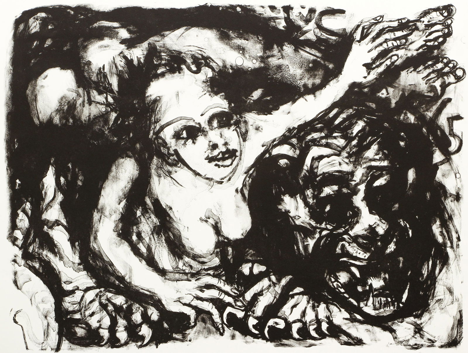 Philip Evergood Taming the Tiger signed Lithograph (1 of 4)