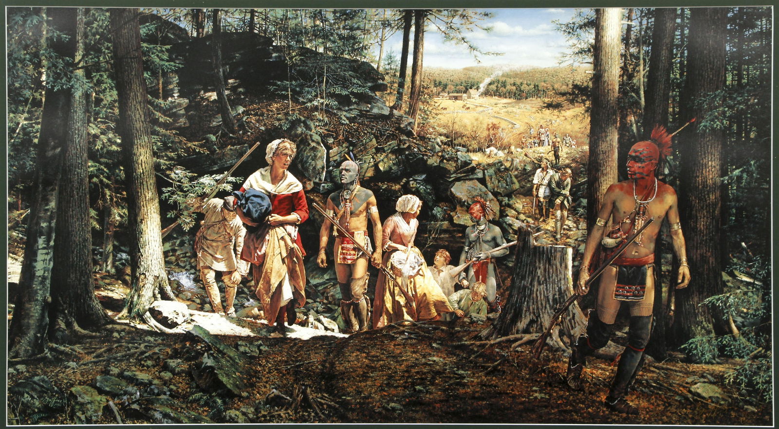 Robert Griffing signed print The Taking of Mary Jemison (1 of 5)