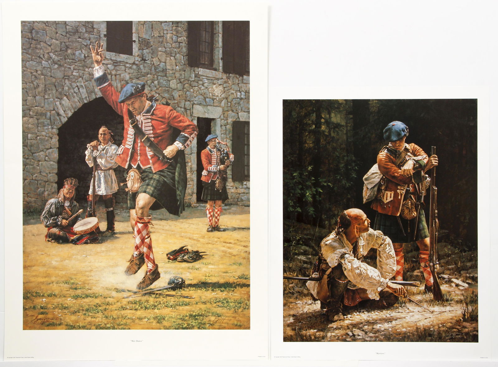 2 Griffing signed lithos Warriors and Wardance (1 of 10)