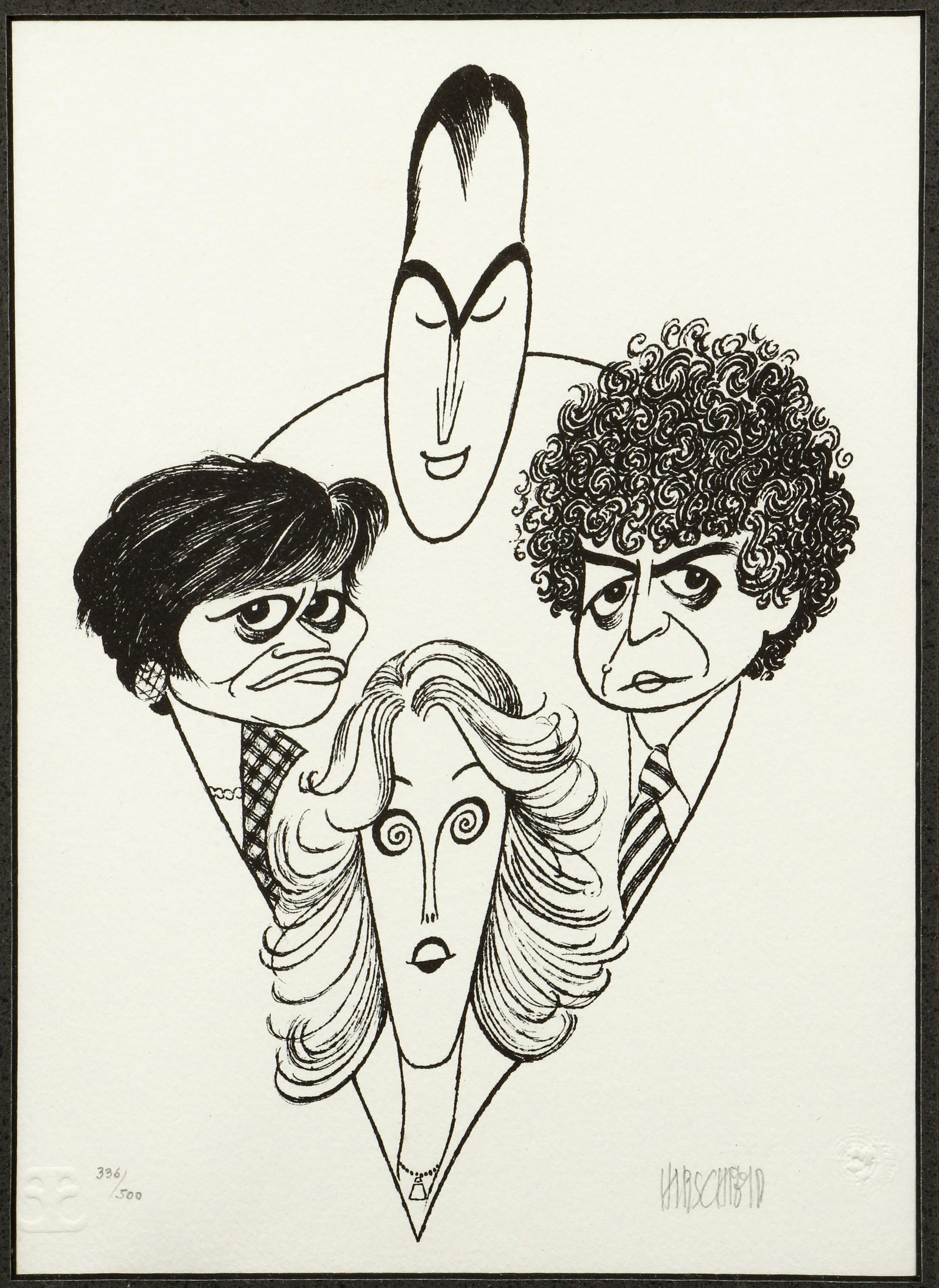 Al Hirschfeld The Four Chiefs Signed Litho (1 of 5)