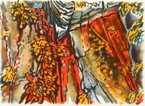 Catherine Kernan 1998 etching and aquatint Sea Cleft #1 (1 of 5)