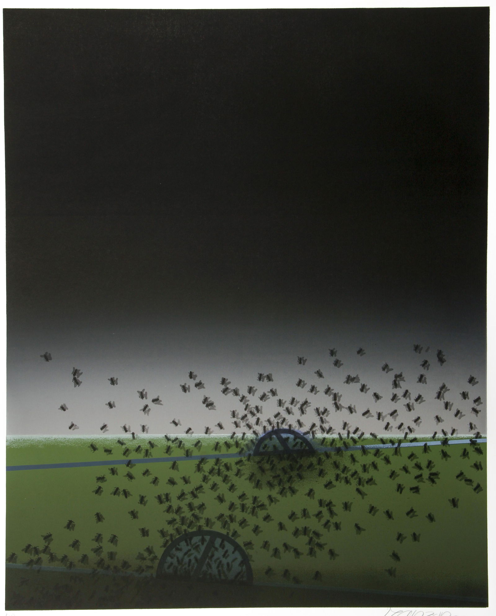 David Manzur 1993 orig litho Requiem Para Un Paisaje (1 of 5)