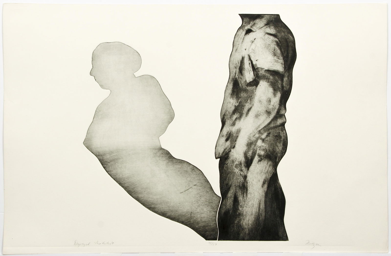 Michael Mazur Diptych The Artist Etching Signed (1 of 5)