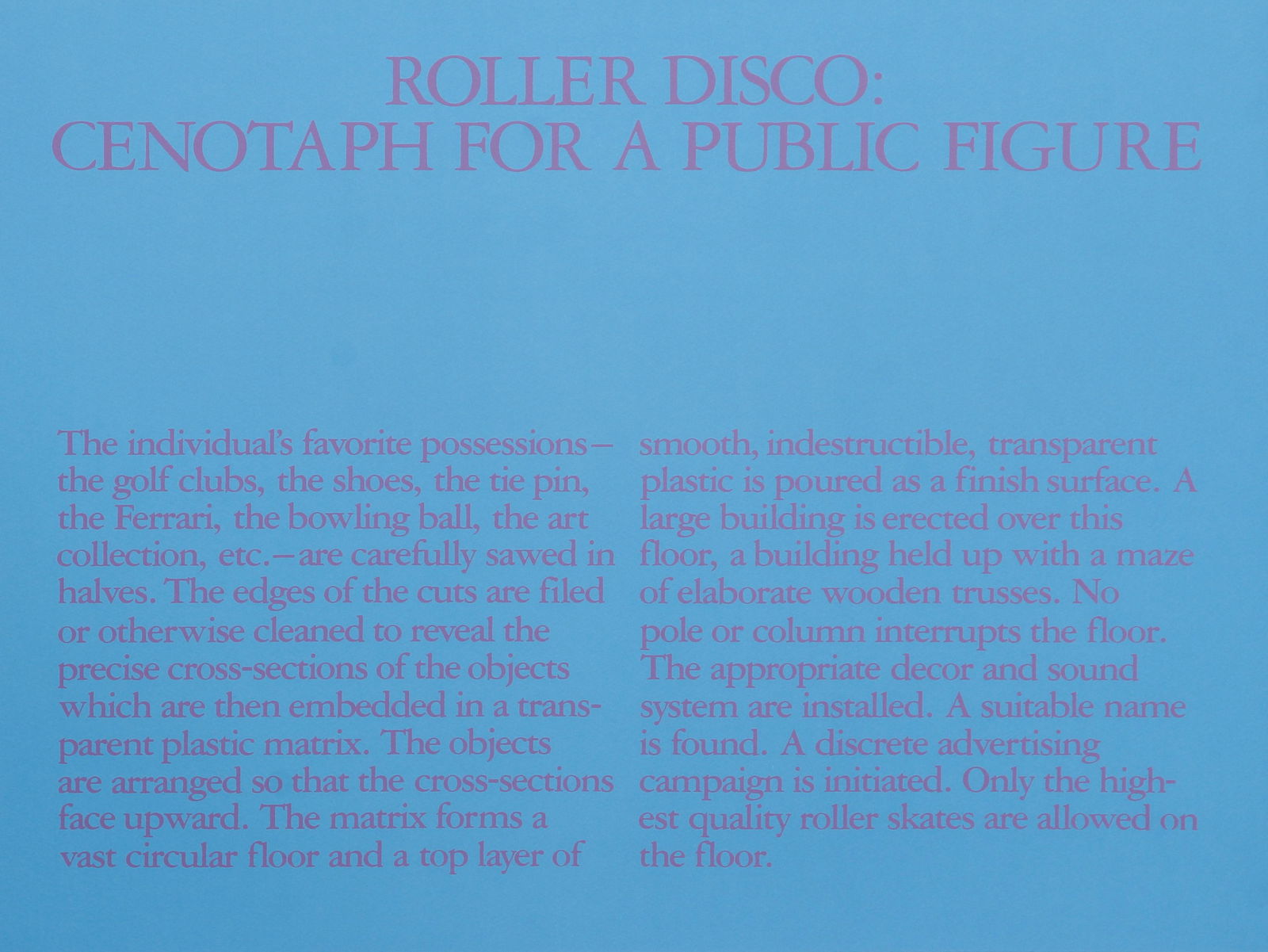 Robert Morris Roller Disco 1980 Serigraph Signed (1 of 5)