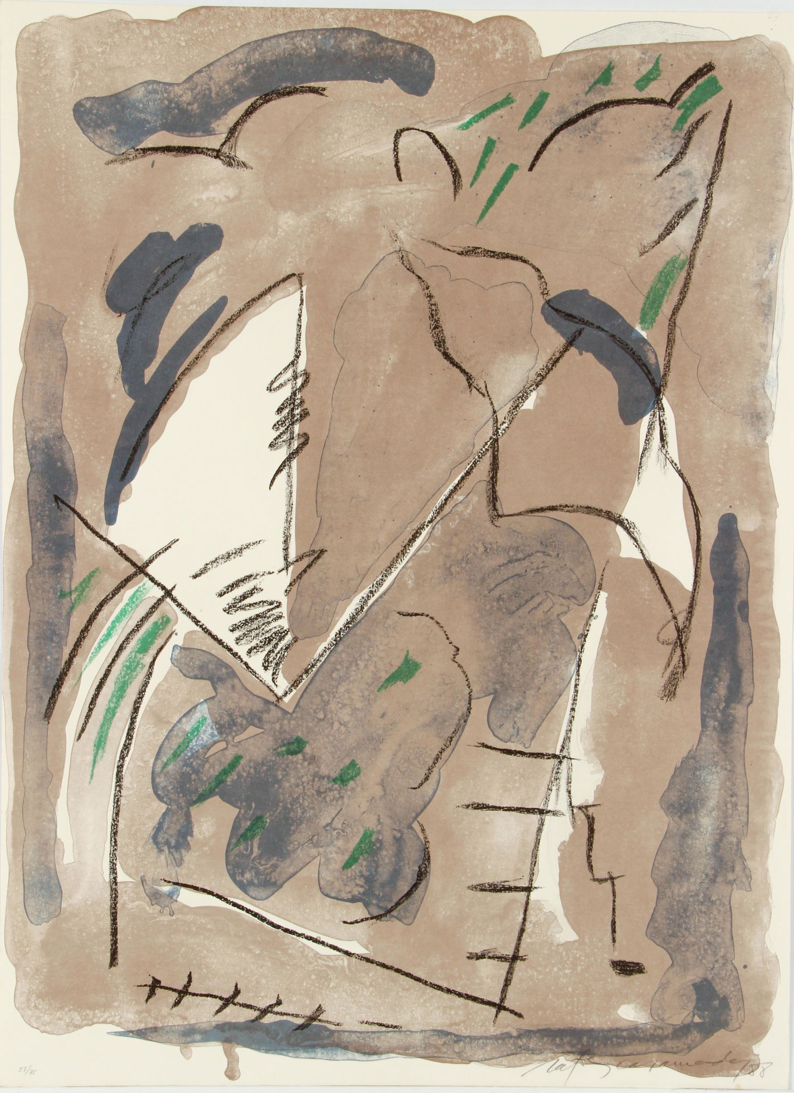 Albert Rafols Casamada 1988 lithograph Parc-1 (1 of 5)