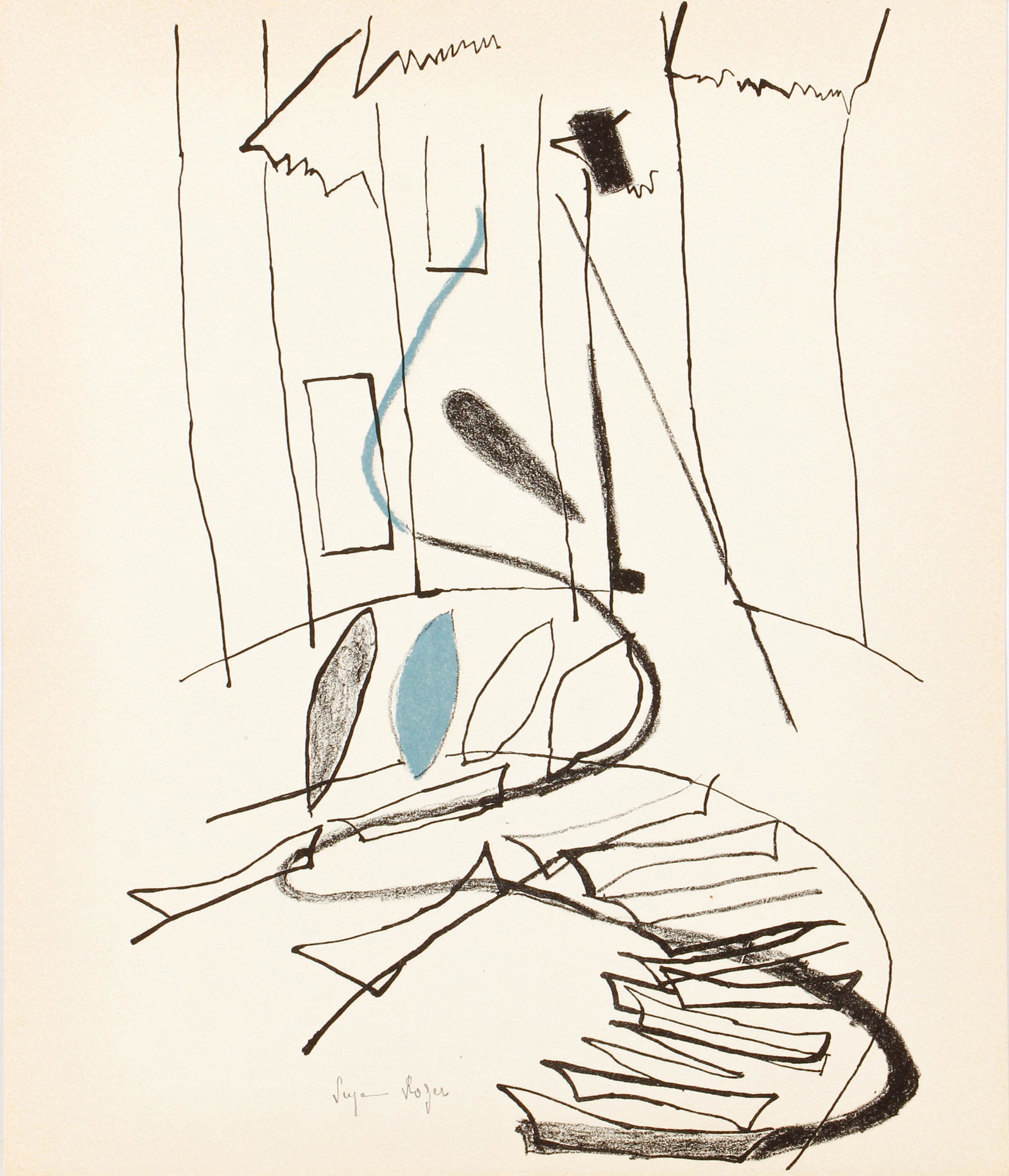 Suzanne Roger Signed Litho 1965 (1 of 4)