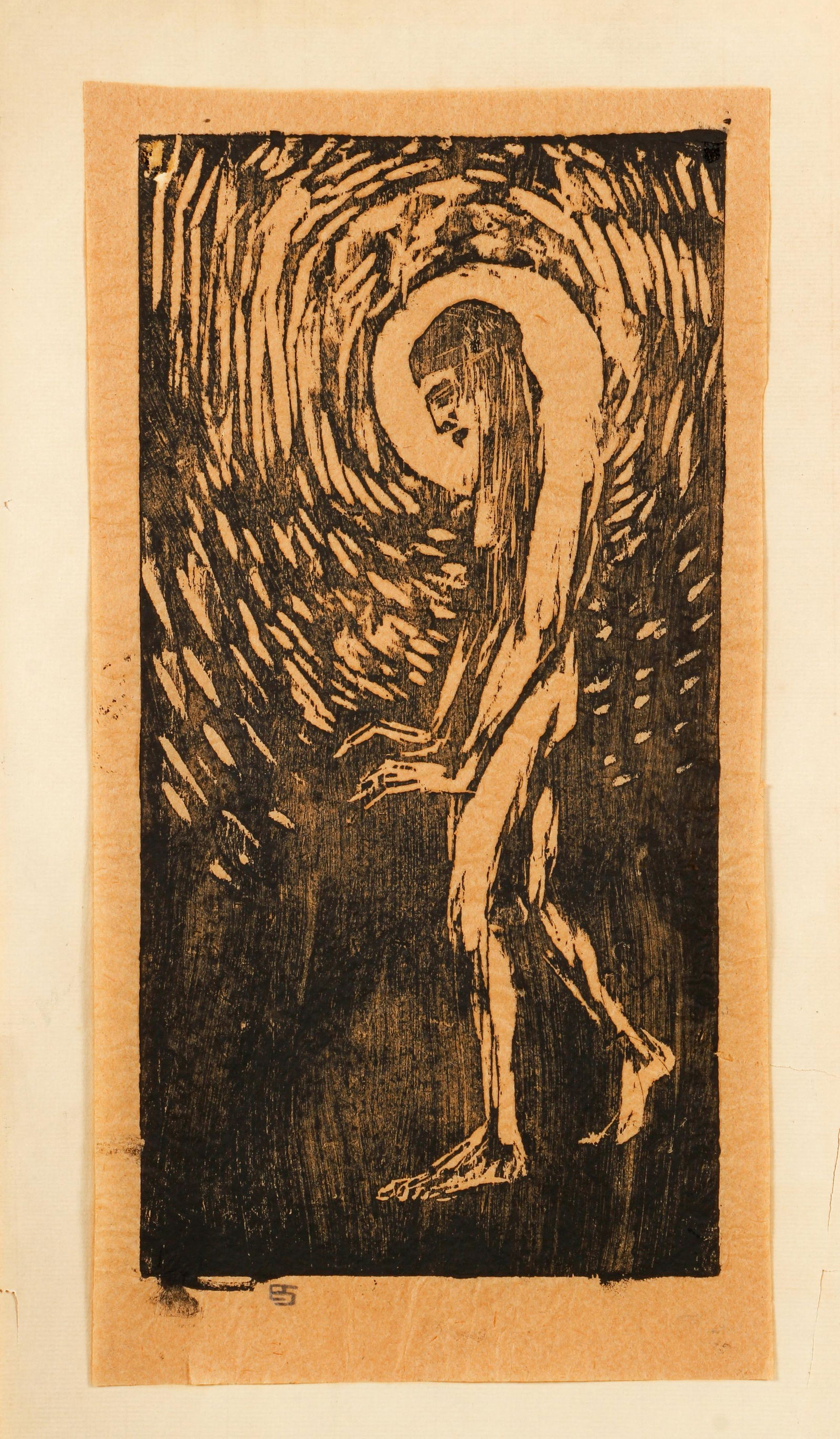German Expressionist Woodcut attrib Elisabeth Schmitz (1 of 5)