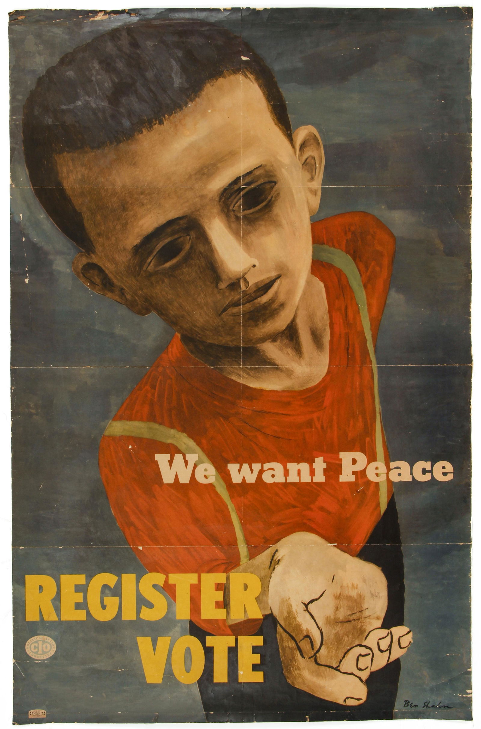 Ben Shahn We Want Peace Anti War Poster 1946 (1 of 3)