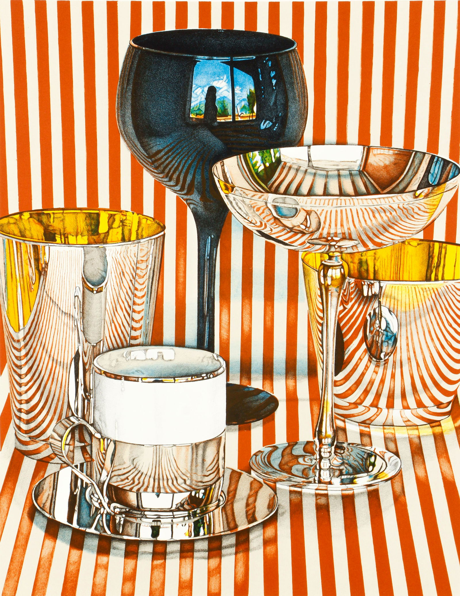 Jeanette Pasin Sloan 1987 orig litho,  La Terrazza (1 of 6)