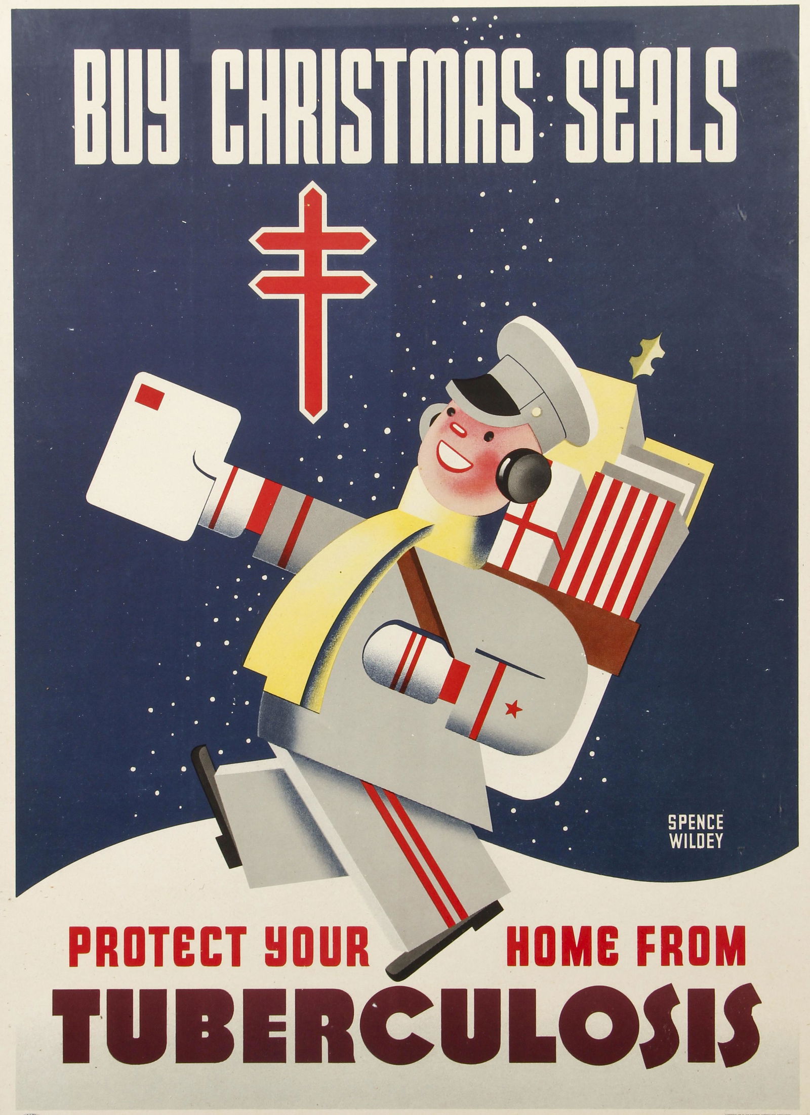 Spencer Wildey vintage Buy Christmas Seals Poster (1 of 4)
