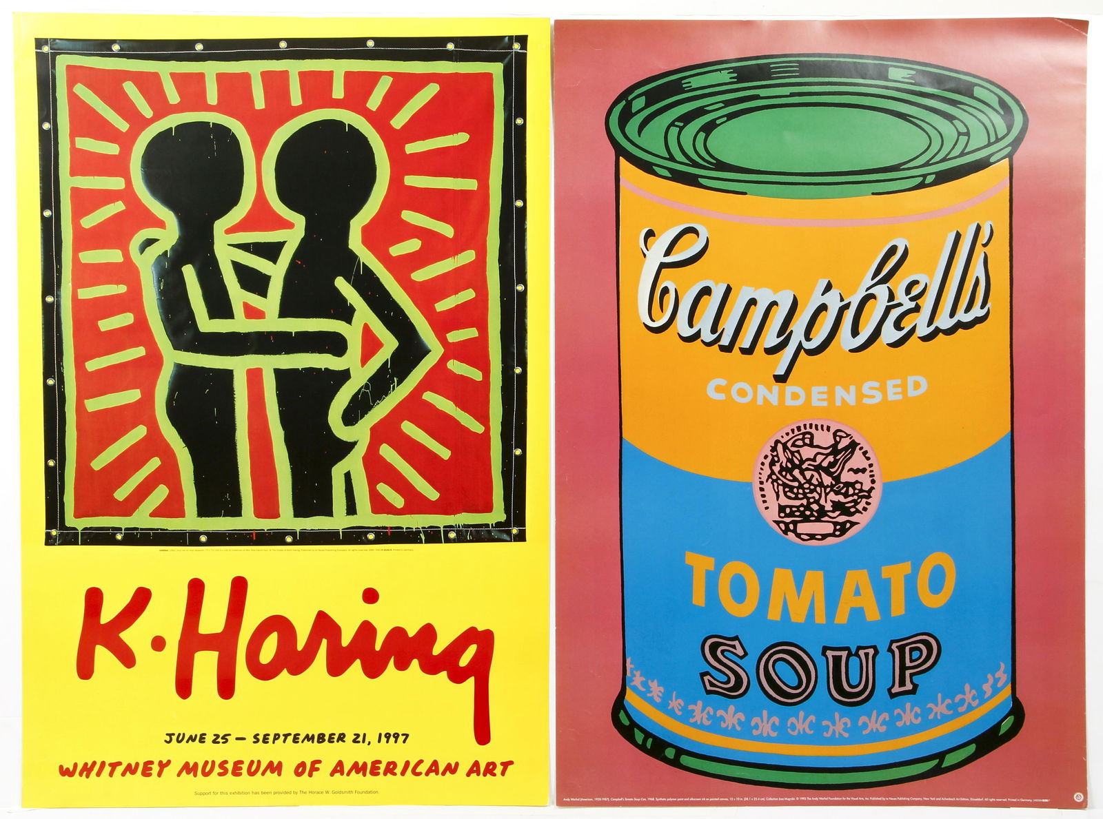 Lot of 6 Modern Art Posters Warhol Haring Lichtenstein (1 of 5)