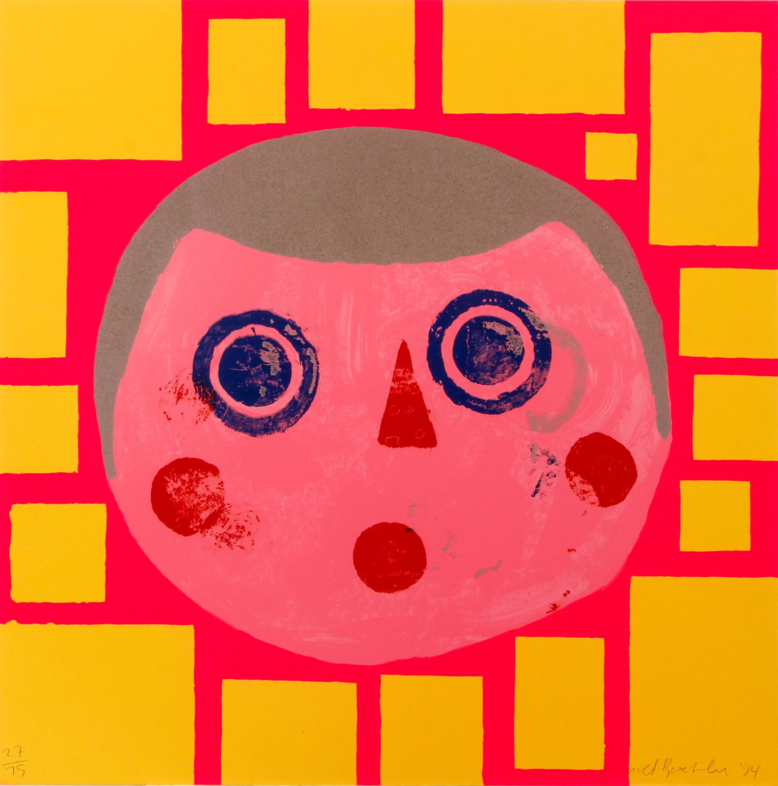 Donald Baechler 1994 serigraph Coney Island V (1 of 4)