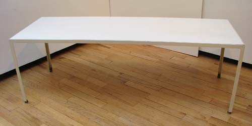 George Nelson for Herman Miller Steel Frame Cocktai: Artist: Nelson, George for Herman Miller Title: Steel Frame Cocktail Table/Bench Medium: steel Dimensions: 16 x 48 x 17 inches
