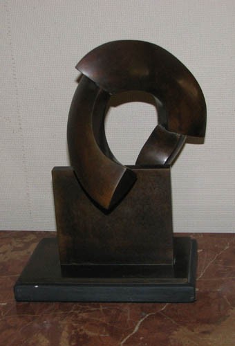 Ron Bennet Bronze Broken Sphere Sculpture