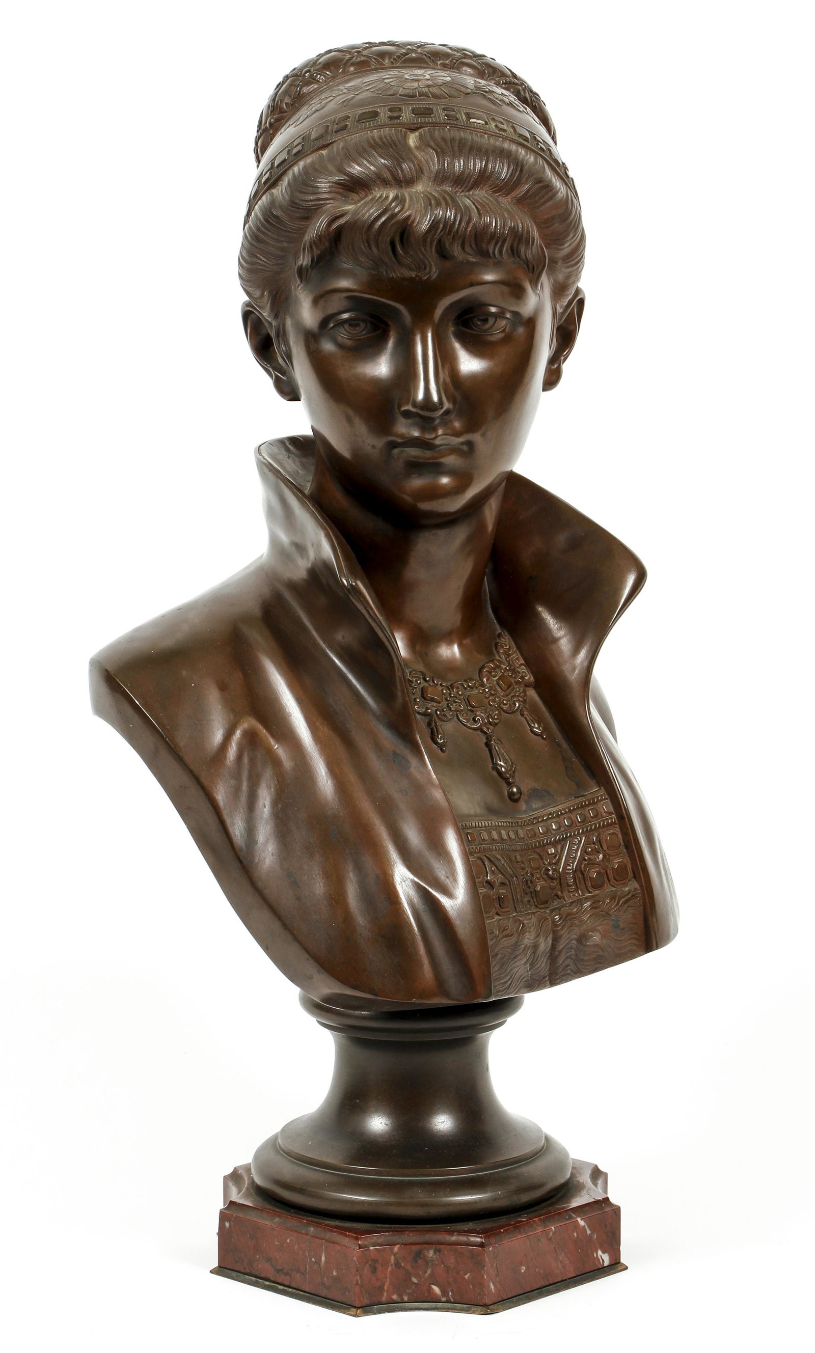 Cesar Ceribelli Bronze Bust of a Maiden (1 of 6)