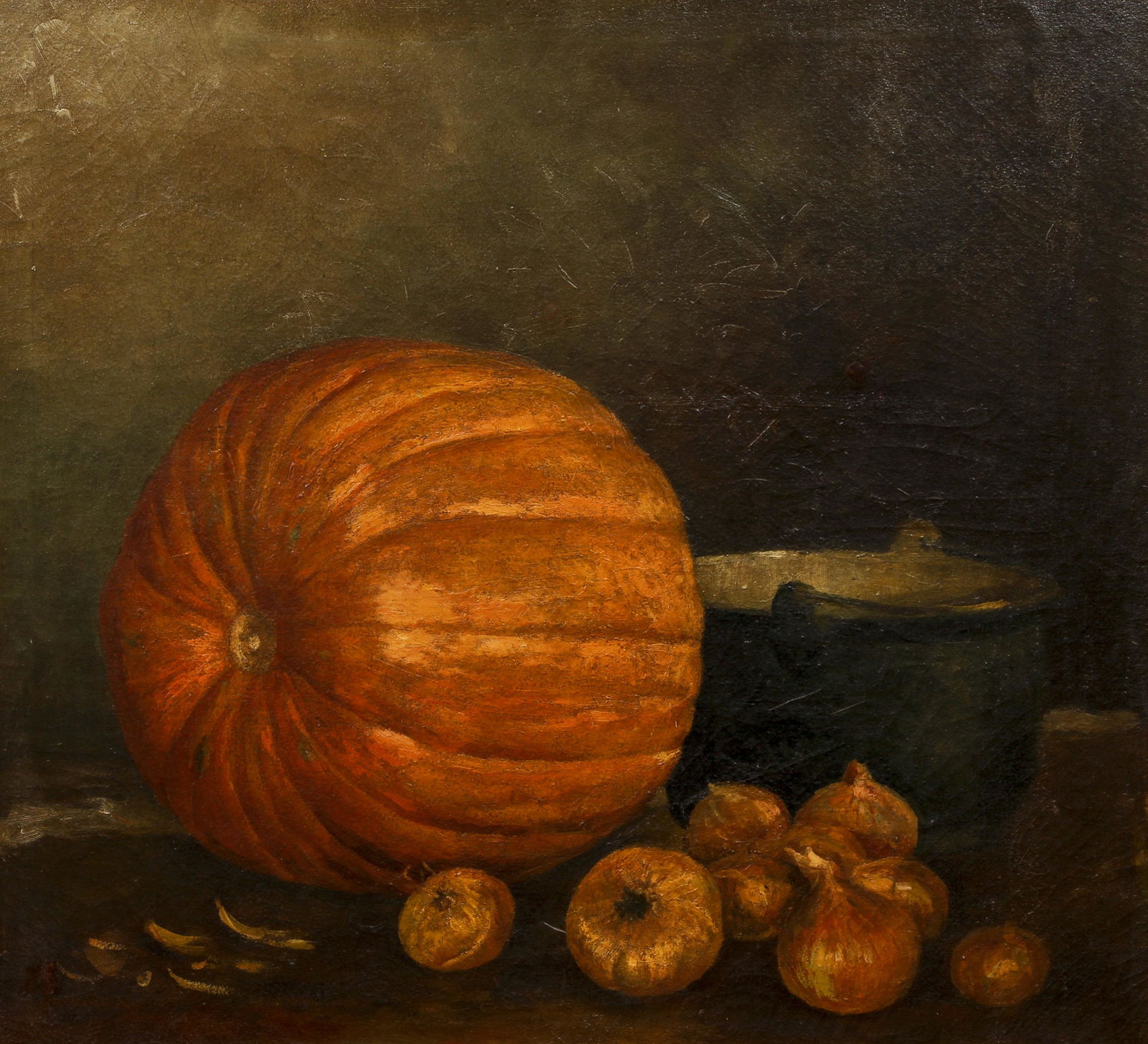 American Still Life with Pumpkin and Onions (1 of 4)