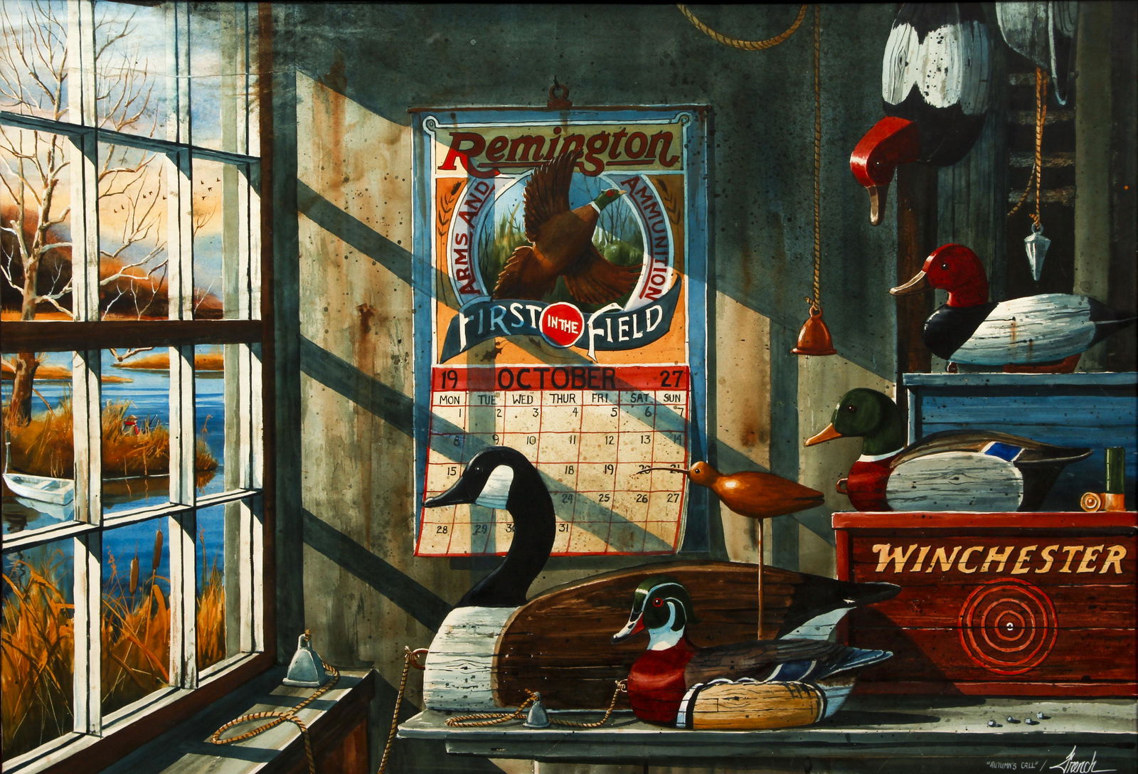 Michael Peter French Autumn's Call Still Life WC and (1 of 4)