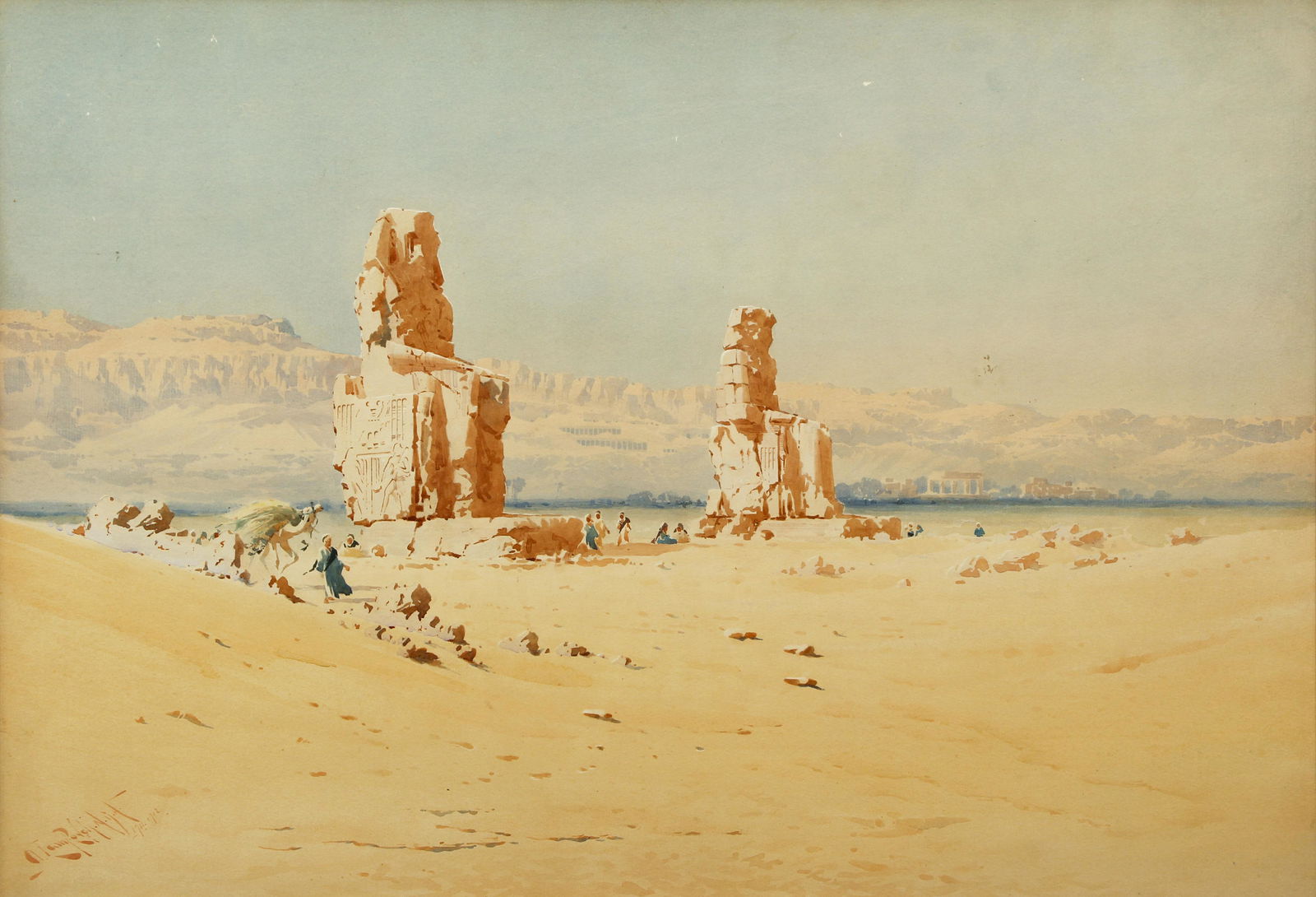 Augustus Lamplough Egyptian Watercolor 1912 (1 of 5)