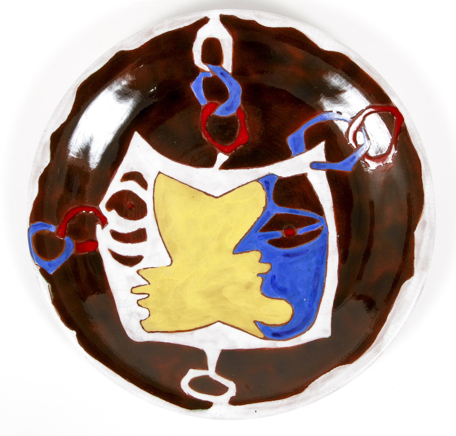 Jean Lurcat Glazed Ceramic Plate Two Faces (1 of 4)