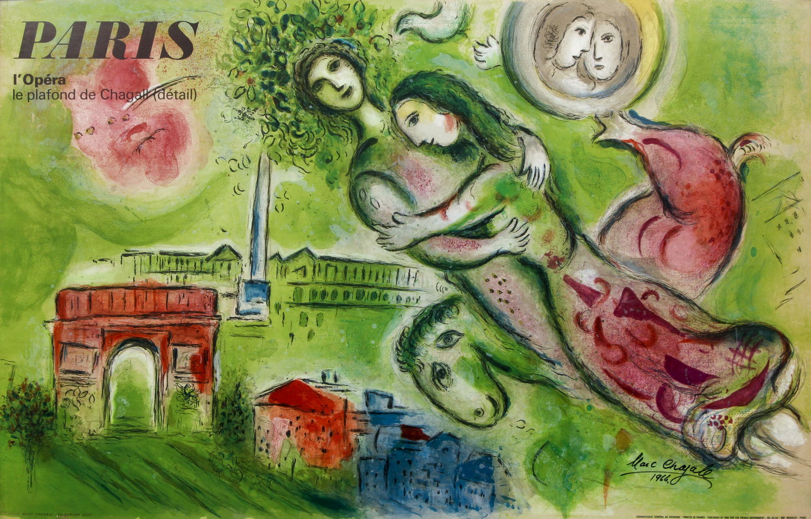 Marc Chagall Romeo Juliet Poster Signed 1964 (1 of 4)