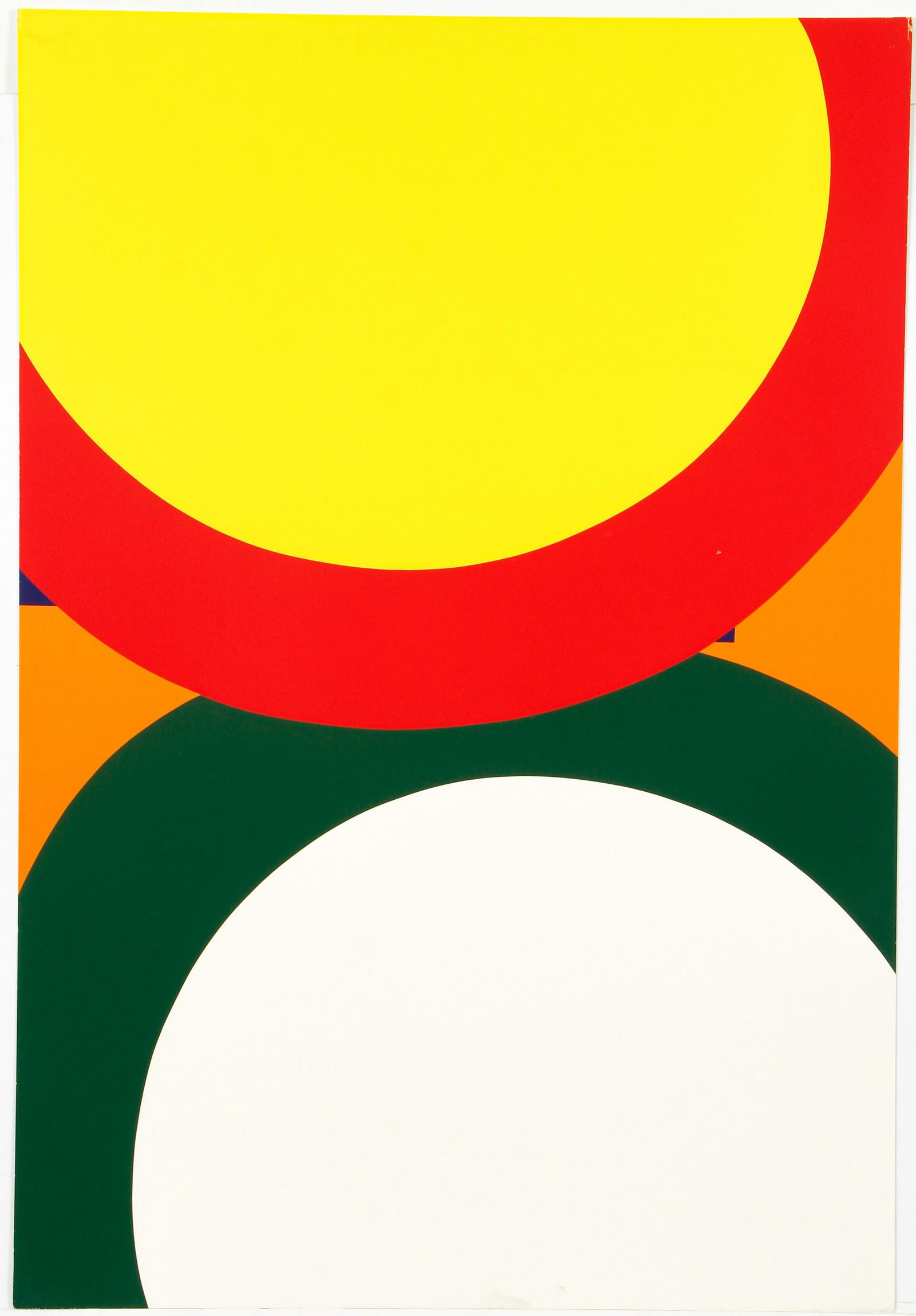 Al Held 1968 original serigraph Untitled (1 of 4)