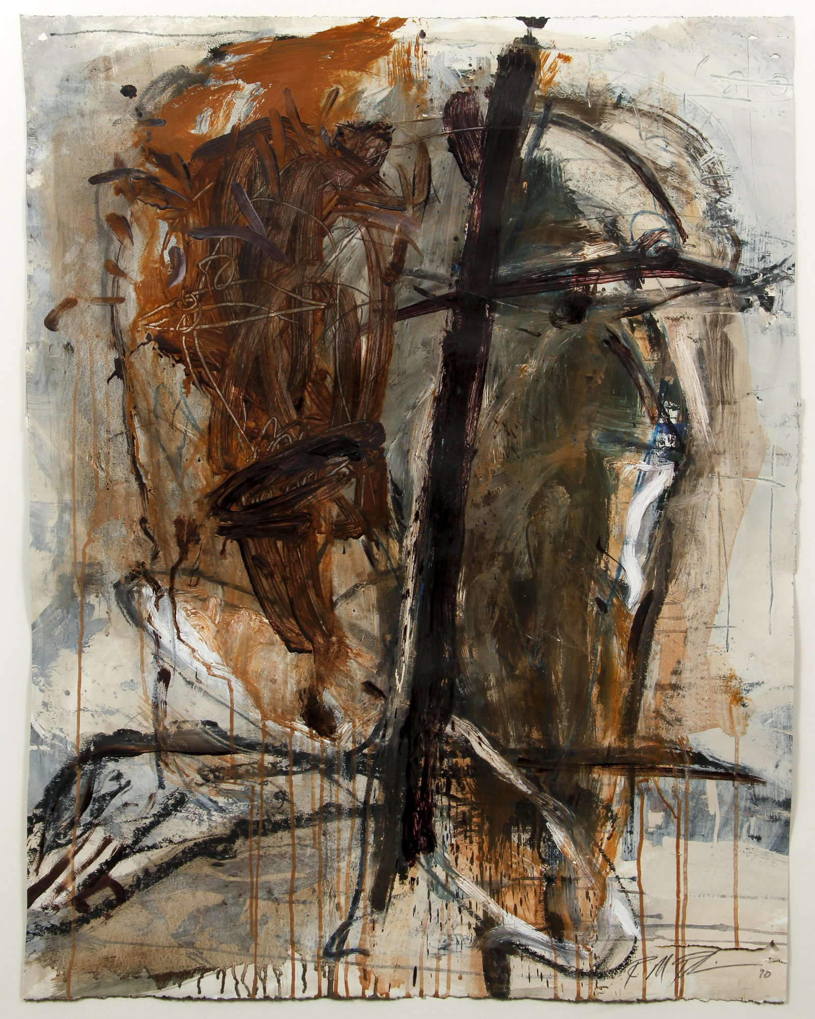 Robert Robinson Who I Am Oil on Paper 1990 (1 of 4)