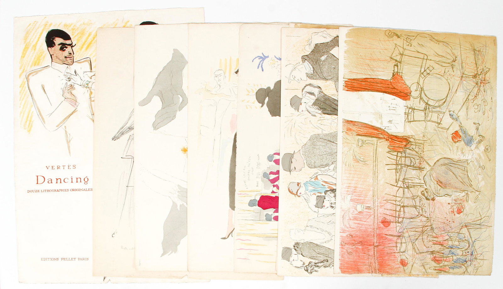 Marcel Vertes Dancing Portfolio 7 Lithographs Signed (1 of 17)