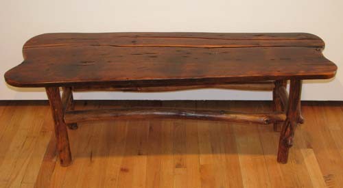 Rustic Wood Coffee Table: Rustic Wood Coffee Table Medium: pine Dimensions: 18 x 51 x 18 inches