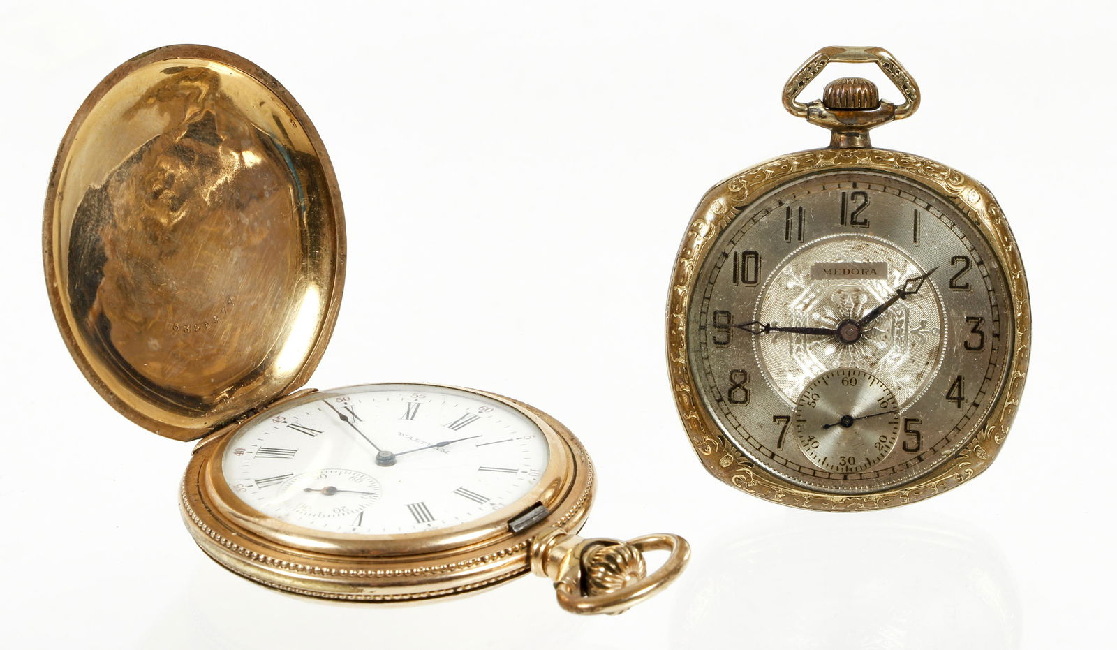 Pair Vintage Gold Filled Pocket Watches (1 of 9)
