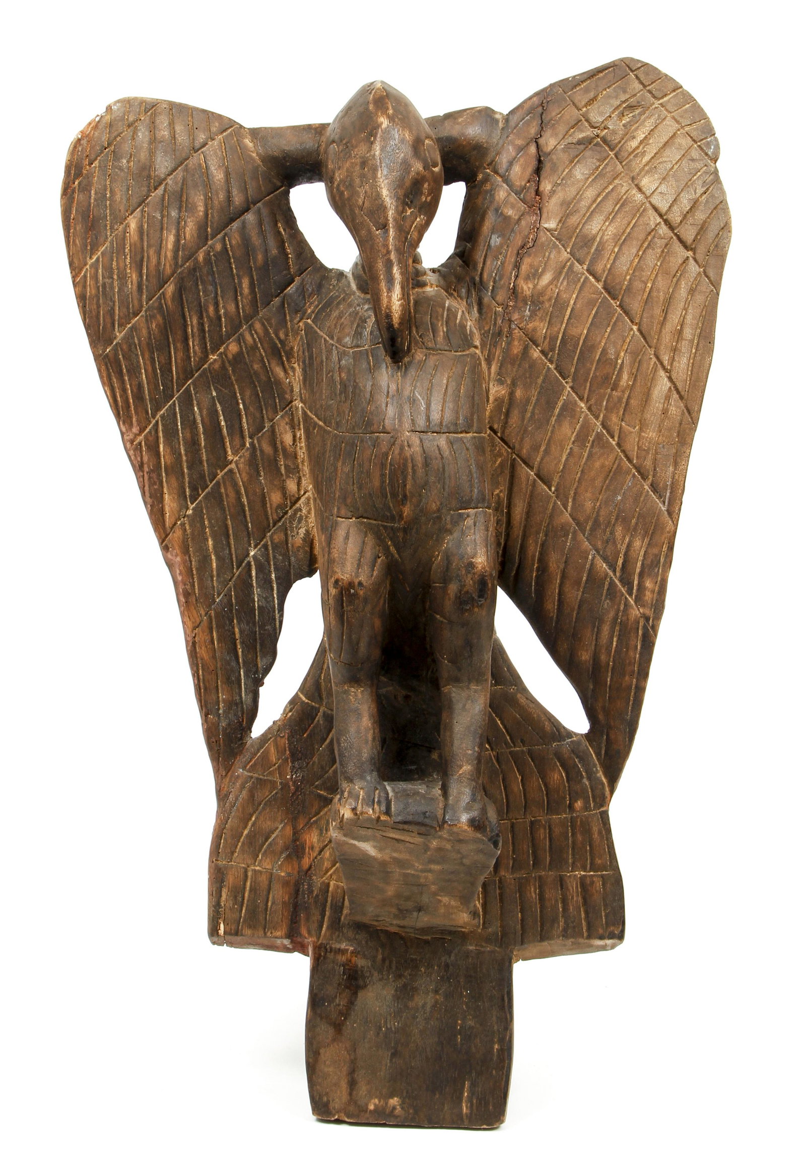 African Carved Senofu Bird (1 of 4)