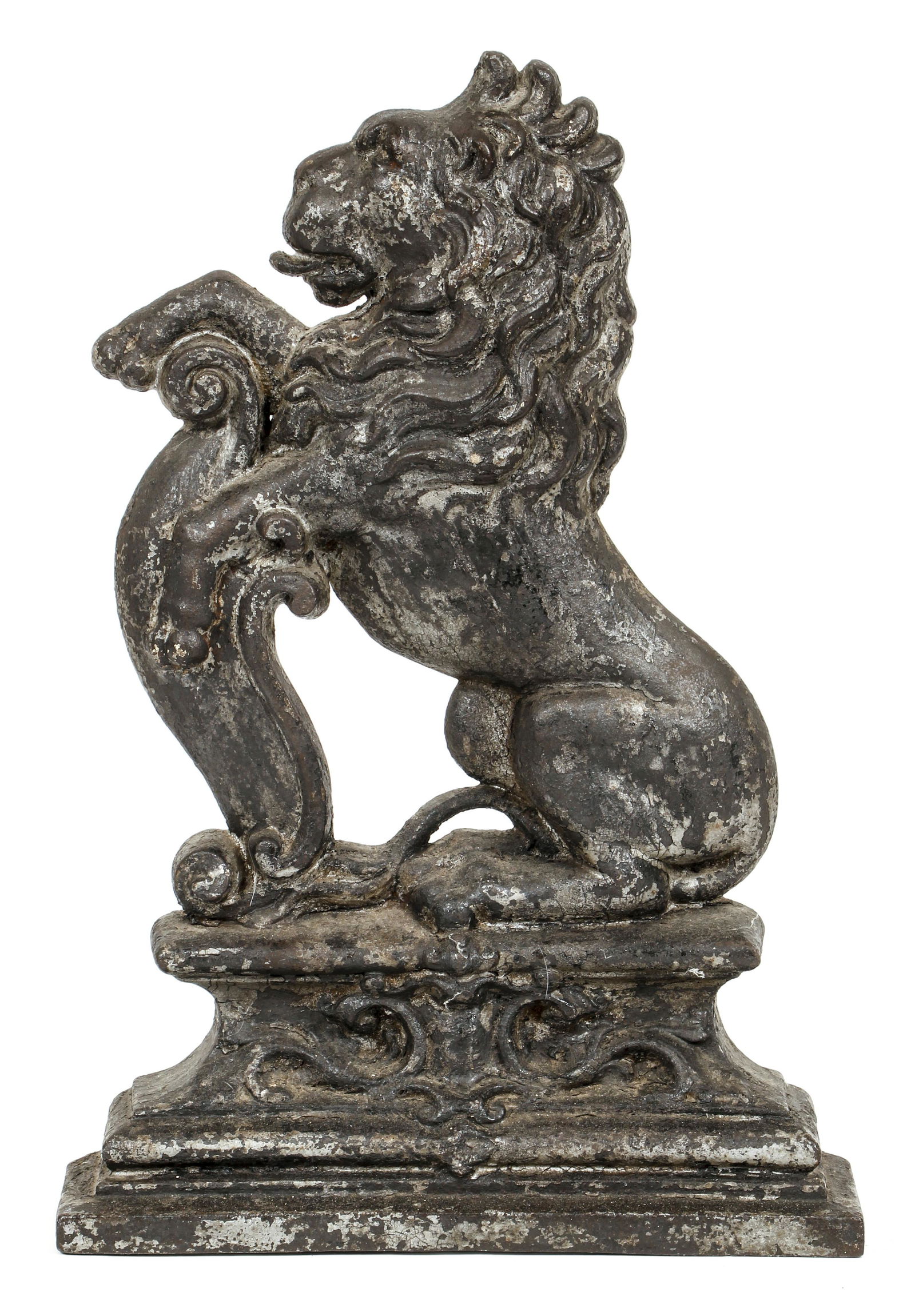 ENGLISH CAST IRON LION DOORSTOP 15"H (1 of 4)